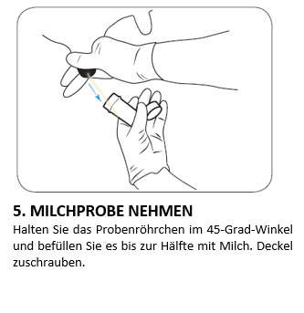 5. MILCHPROBE NEHMEN 5. MILCHPROBE NEHMEN